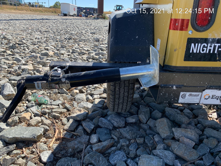 2021 Allmand NLV3GR (4) LED Light Fixture 350W, 23' Vertical Mast, 3kW Prime, Towable, Deep Sea L401, Leveling Jacks, Yanmar T4F 5.8hp