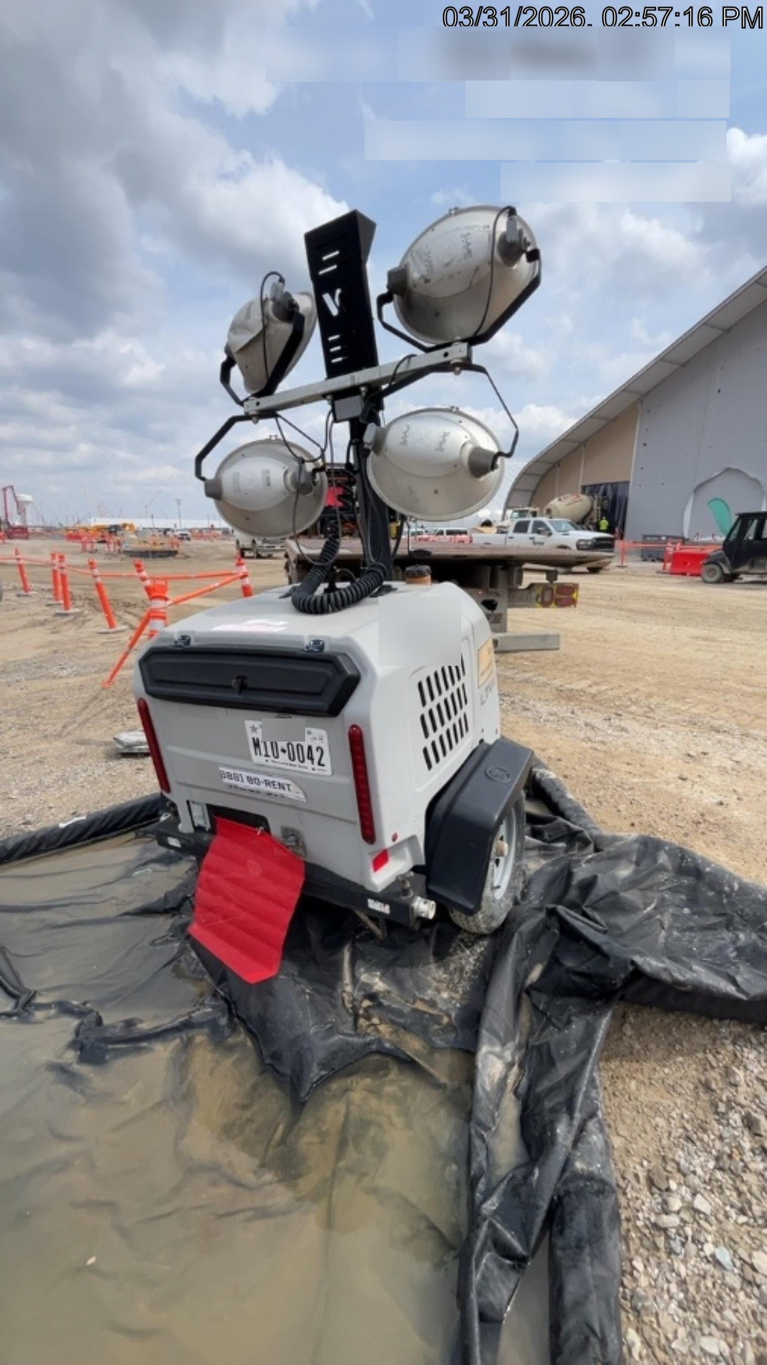 2018 Wacker Neuson LTV6L-MH Wacker Neuson LTV6L Mobile Light Tower w/Fuel Level Sensor Installed
