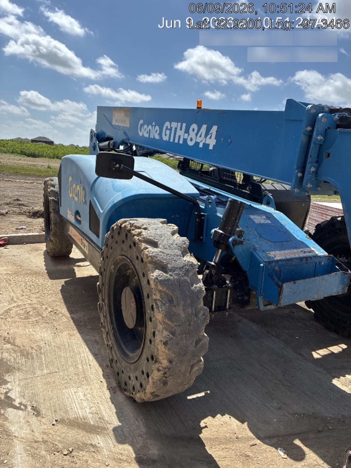 2018 Genie GTH-844 Genie GTH-844D w/Open ROPS, FF Tires, Work Light/Beacon, 60" Carriage and Forks