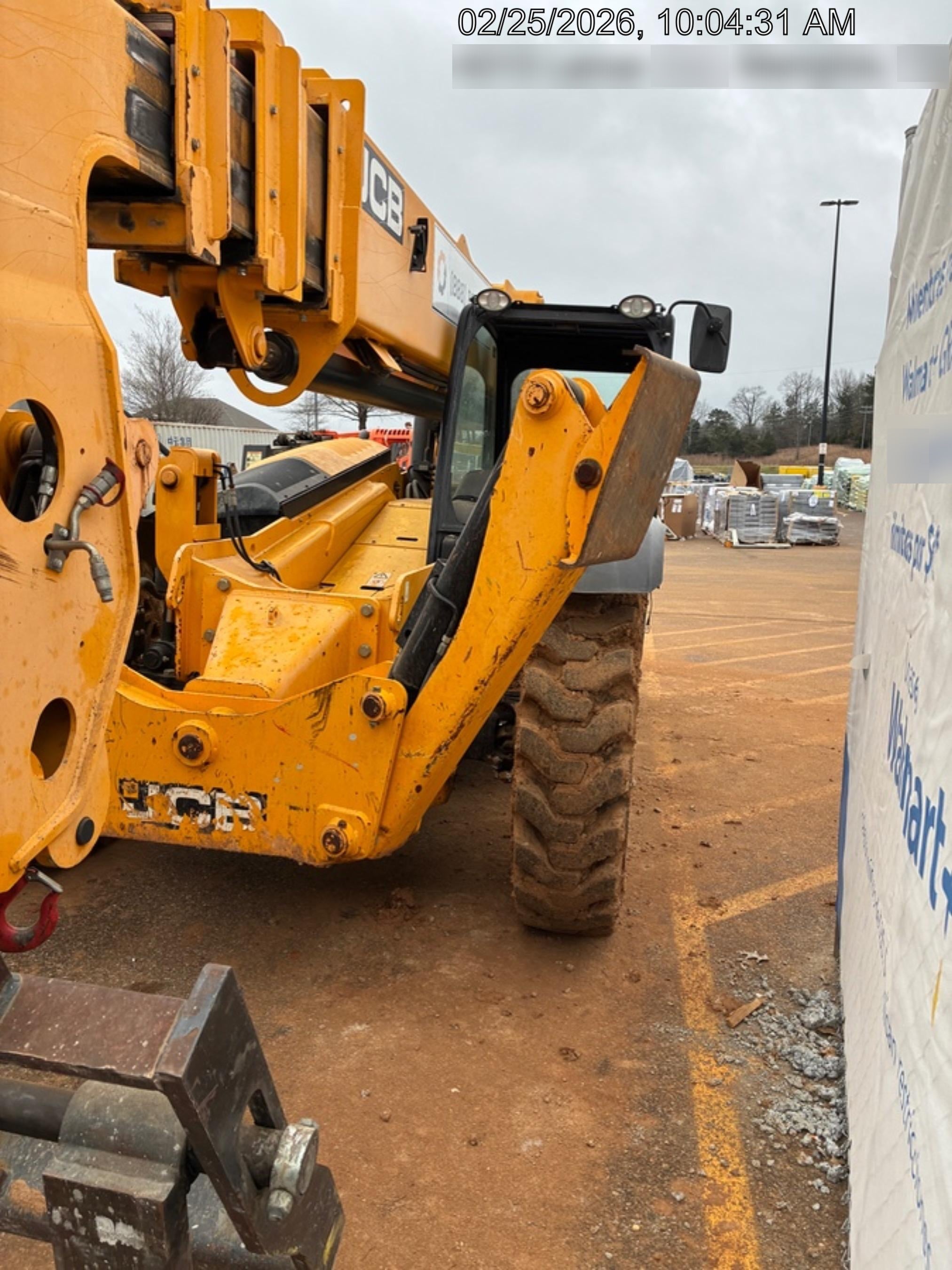2019 JCB 512-56 109 HP w/Open ROPS, Beacon, Aux Hydraulics, Worklights, Solid Tires 60" Carriage/Forks