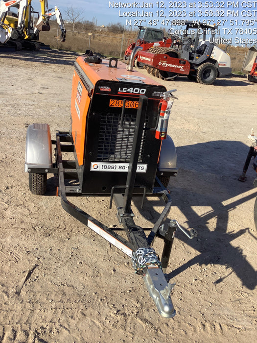 2022 Lincoln Electric LE400 Kubota V1505, Trlr, Cable Rack, Light Kit, ES Decals, T3