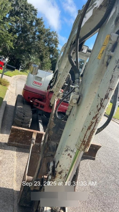 2019 Takeuchi TB260 Canopy, Standard Blade, Auxiliary hydraulics Manual QC, Hydraulic thumb, 12" ,18", 24" Bucket