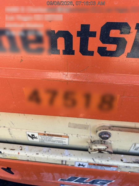 2016 JLG 1930ES Standard Options