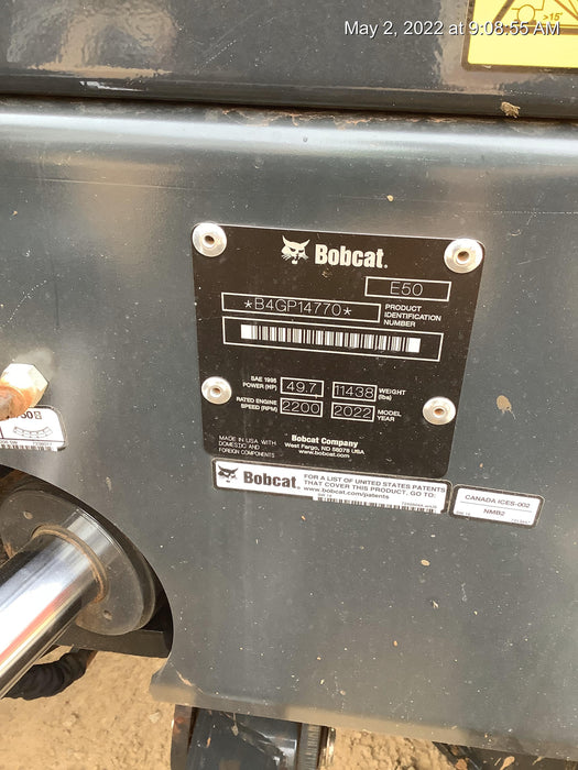 2022 BOBCAT E50