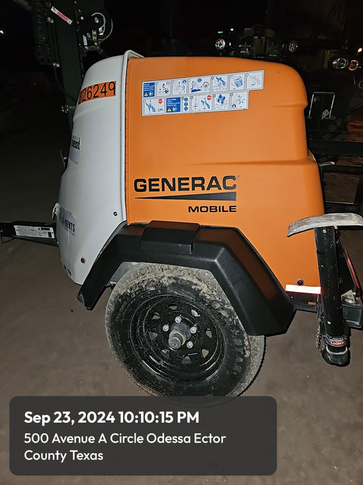 2023 Generac MLT2 Diesel, Flex Switch 120V Input, Powerzone Controller, (4) 320W LED Lights, 4kW Generator, 39.9 Gal Fuel Tank, 2" Ball, T3