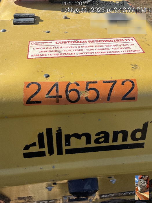 2022 Allmand NLV3GR (4) LED Light Fixture 350W, 23' Vertical Mast, 3kW Prime, Towable