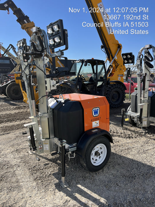 2024 Wanco WLTT-4MM4K Diesel, Deep Sea Controller, Shore Power Plug, Auto Start, (4) 350W LED Floodlights, 4kW Generator, 60 Gal Fuel Tank, 2" Ball, T3