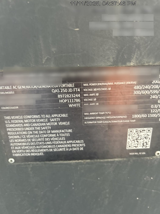 2021 ATLAS COPCO QAS250