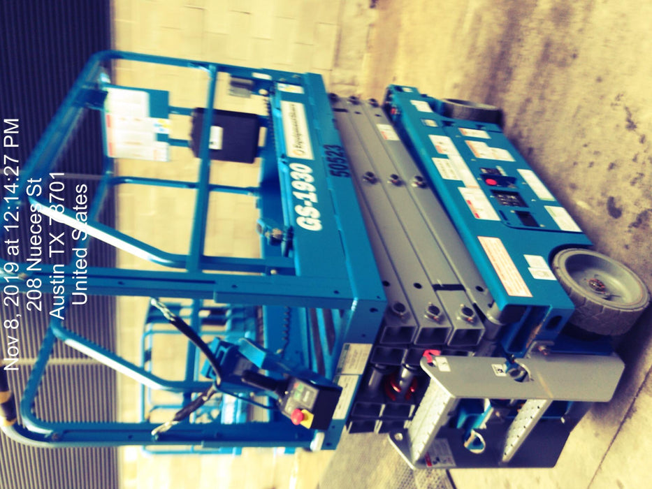 2019 Genie GS-1930 Fixed Rails with Chain Entry