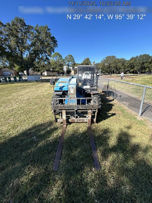2019 Genie GTH-5519 Cab/Heat/AC, Solid RT Tires, LED Work Lights, Beacon w/48" Carriage, 48" Forks