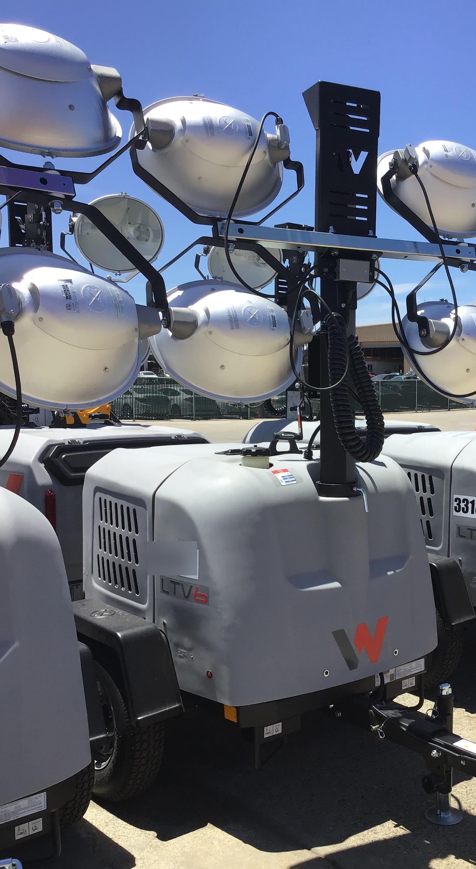 2019 Wacker Neuson LTV6L-MH Wacker Neuson LTV6L Mobile Light Tower w/Fuel Level Sensor Installed
