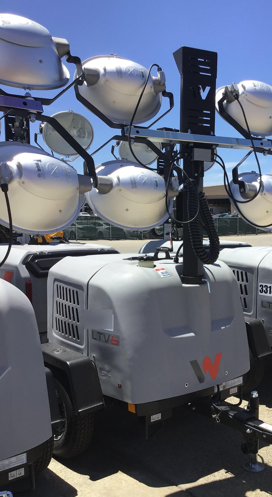 2019 Wacker Neuson LTV6L-MH Wacker Neuson LTV6L Mobile Light Tower w/Fuel Level Sensor Installed