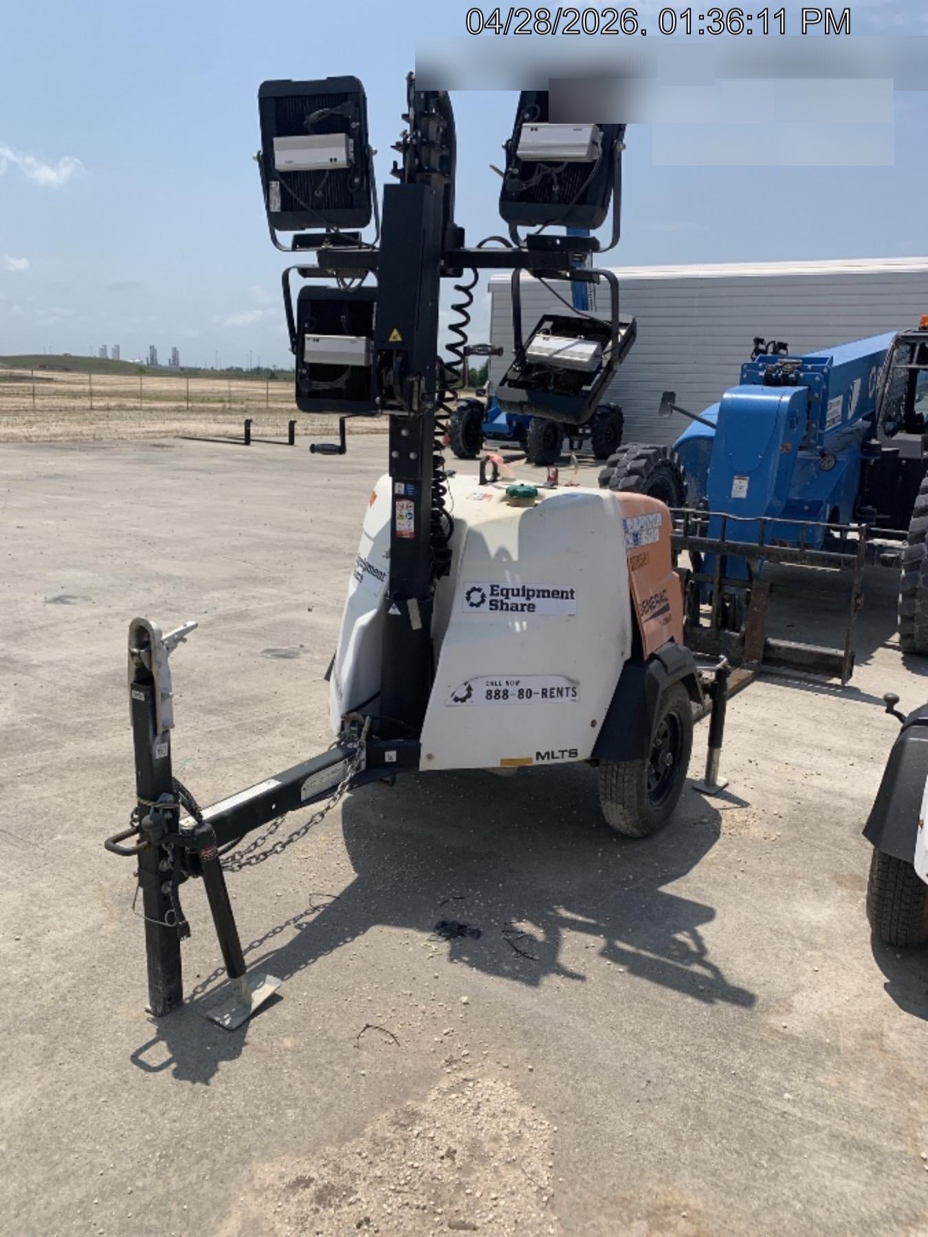 2023 Generac MLT2 Diesel, Flex Switch 120V Input, Powerzone Controller, 
(4) 320W LED Lights, 4kW Generator, 39.9 Gal Fuel Tank, 2" Ball, T3