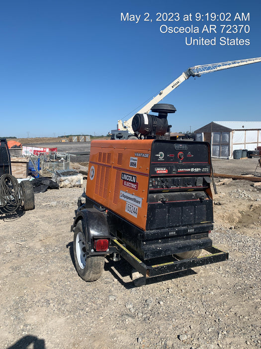 2021 Lincoln Electric Vantage 549X Ready Pak 3, ORANGE (includes trailer, cable rack, fender light kit)