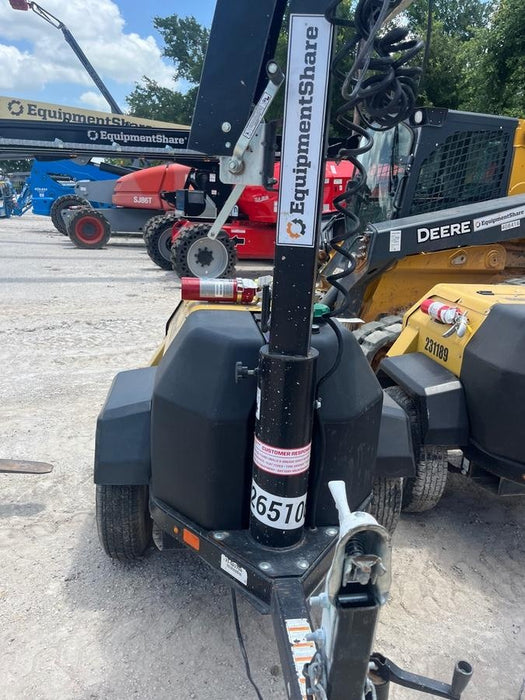 2022 Allmand NLV3GR (4) LED Light Fixture 350W, 23' Vertical Mast, 3kW Prime, Towable, ES Decals, T3