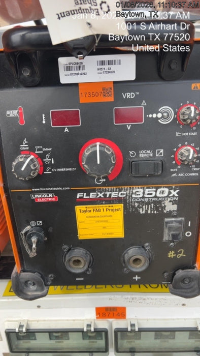 2021 LINCOLN ELECTRIC FLEXTEC 350X