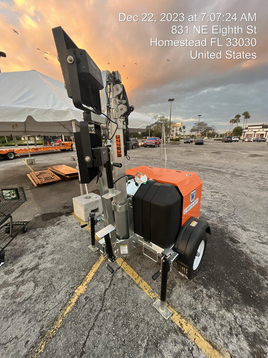 2023 Wanco WLTT-4MM4K Diesel, Deep Sea Controller, Shore Power Plug, Auto Start, (4) 350W LED Floodlights, 4kW Generator, 60 Gal Fuel Tank, 2" Ball, T3