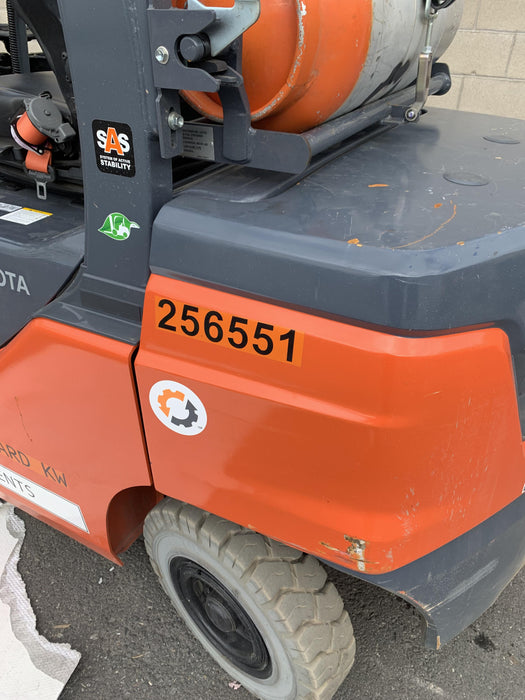 2022 TOYOTA 8FGU25 LP w/ Scale