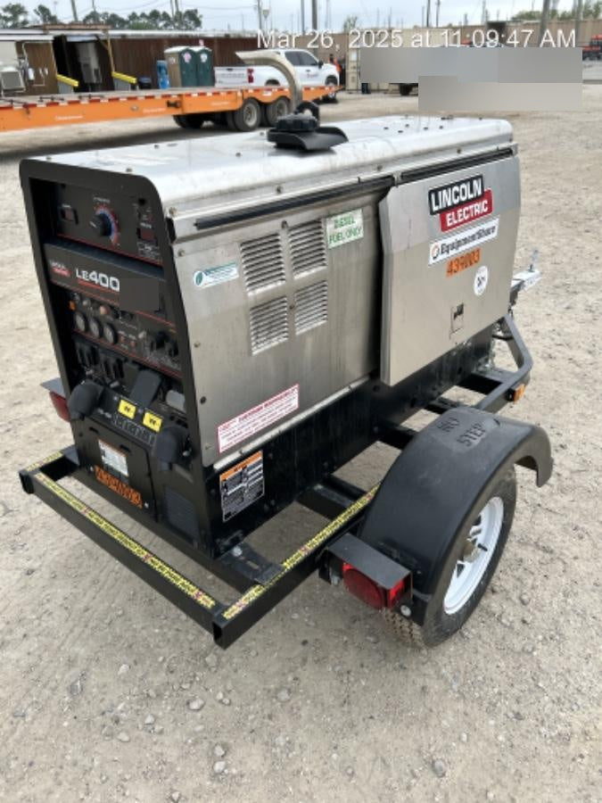 2024 Lincoln Electric LE400 Kubota V1505, Trlr, Cable Rack, Light Kit, ES Decals, T3