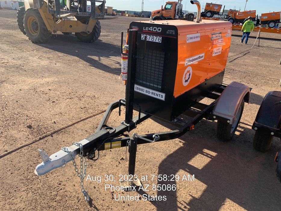 2023 Lincoln Electric LE400 Kubota V1505, Trlr, Cable Rack, Light Kit, ES Decals, T3