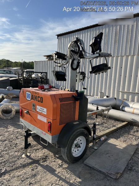 2023 Wanco WLTT-4MM4K Diesel, Deep Sea Controller, Shore Power Plug, Auto Start, (4) 350W LED Floodlights, 4kW Generator, 60 Gal Fuel Tank, 2" Ball, T3