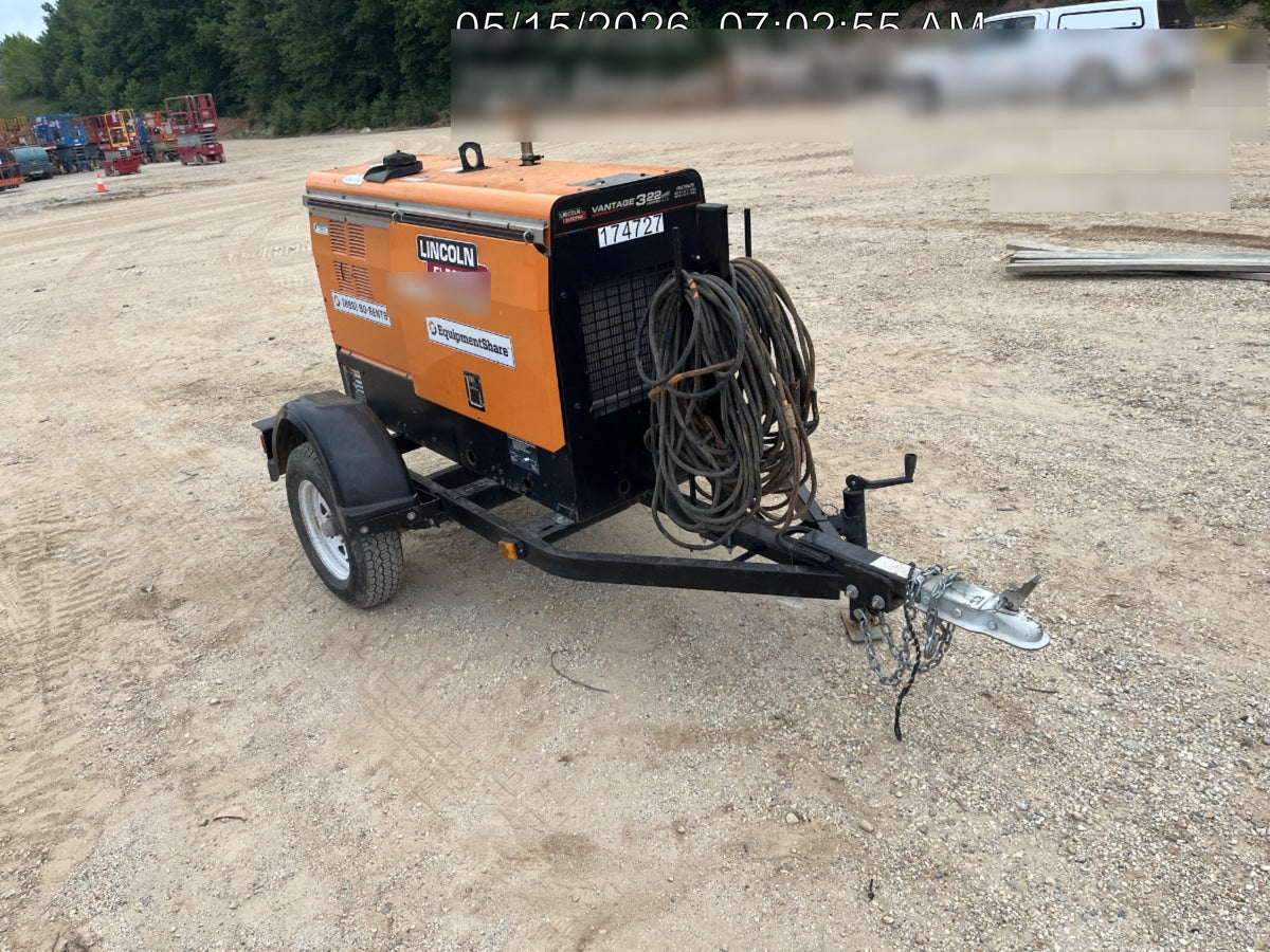 2021 Lincoln Electric Vantage 322 Vantage 322 Ready Pak 3 w/ Decals, ORANGE (includes trailer, cable rack, fender light kit) NO Telematics