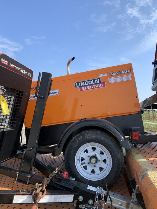 2021 Lincoln Electric Vantage 322 Vantage 322 Ready Pak 3 w/ Decals, ORANGE (includes trailer, cable rack, fender light kit) NO Telematics