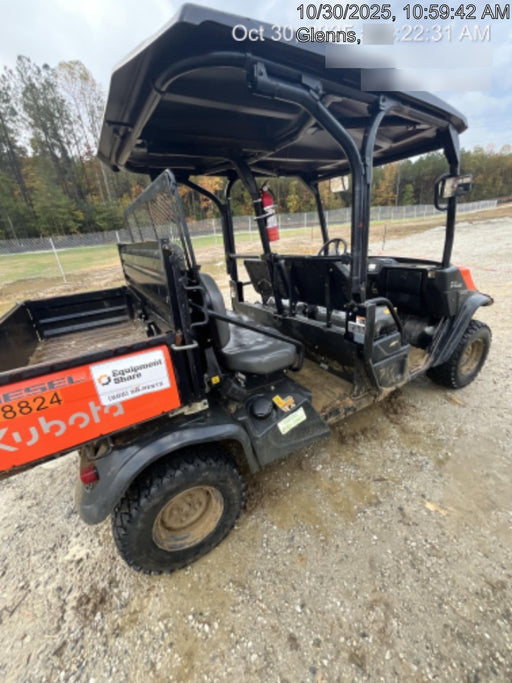 2020 Kubota RTV-X1140W-H Canopy, 4-Seater, Diesel, Windshield Acrylic Clear, Strobe Light, Backup Alarm