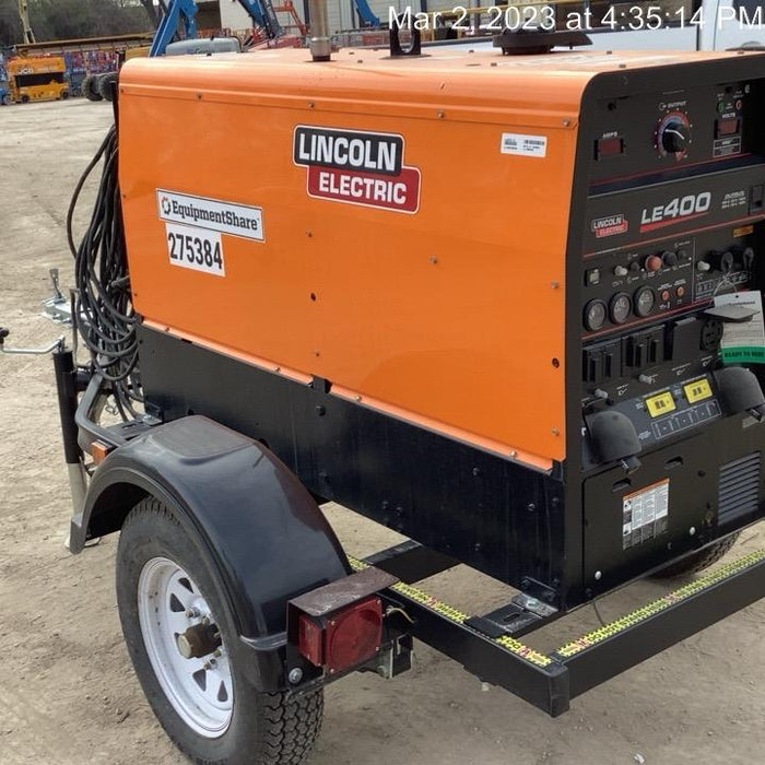 2022 Lincoln Electric LE400 Kubota V1505, Trlr, Cable Rack, Light Kit, ES Decals, T3