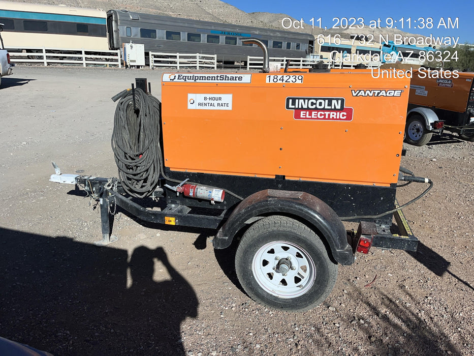 2023 Lincoln Electric LE400 Kubota V1505, Trlr, Cable Rack, Light Kit, ES Decals, T3