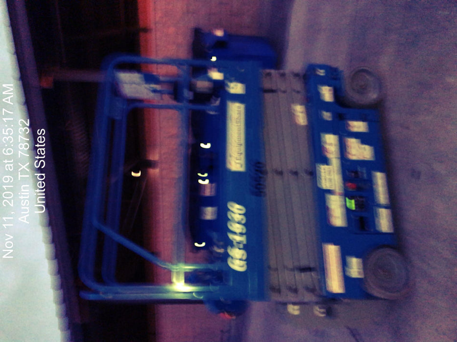 2019 Genie GS-1930 Fixed Rails with Chain Entry