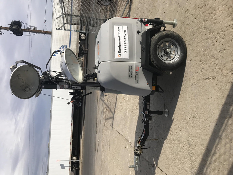 2018 Wacker Neuson LTV6L-MH Wacker Neuson LTV6L Mobile Light Tower w/Fuel Level Sensor Installed