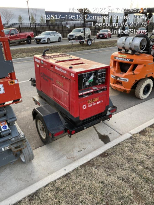 2024 Shindaiwa DGW400MDL Kubota D902 Engine, 23 HP, Dual Op Welder, Wire, Arc, Droop Stick, Tig, and CC Stick Functionality, Simulphase, 3 Phase and 1 Phase Gen Output, Single Axle NB Trlr, Slr Trckl Chrg 12V 12W, Fire Ext