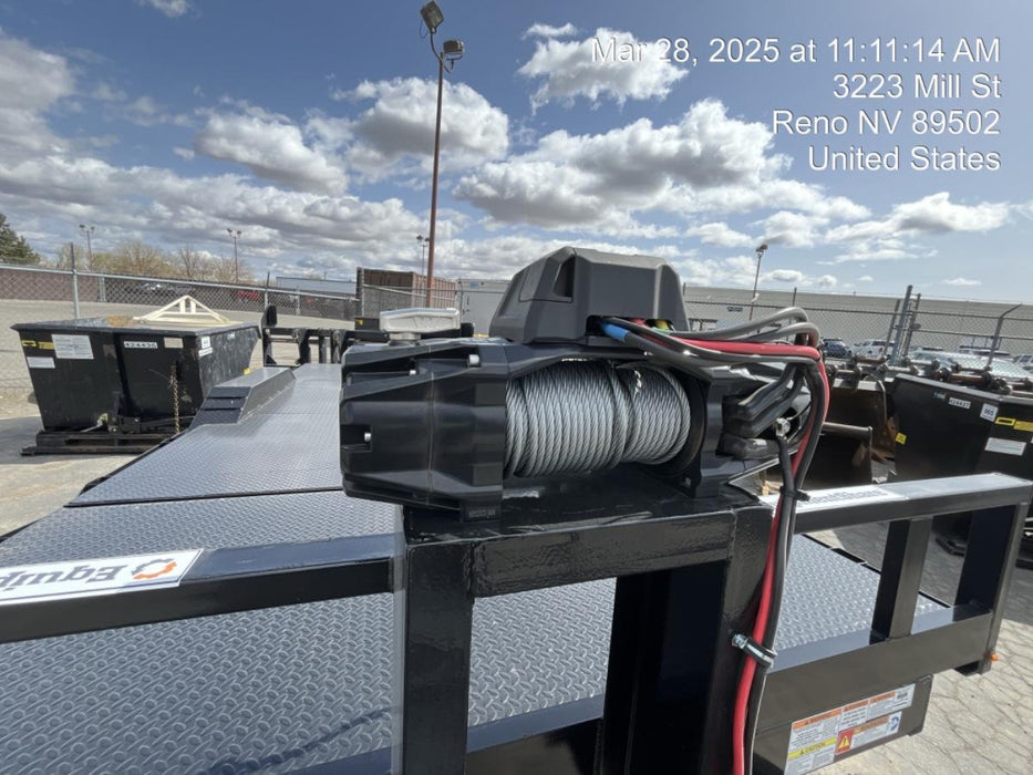 2025 TEXAS PRIDE TRAILERS 21' Lowboy Gravity Tilt Bed 14K Bumper Pull Trailer