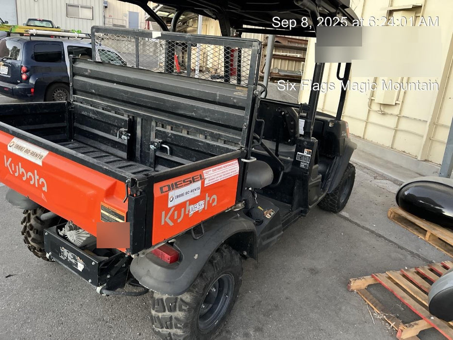 2022 Kubota RTV-X1140W-H Plastic Canopy, Windshield Acrylic Clear, LED Strobe Light, Wire Harness Kit, Back up Alarm