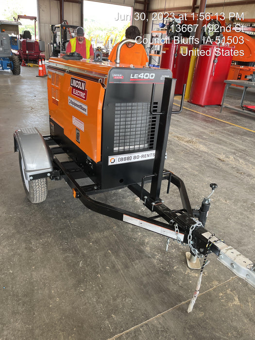 2022 Lincoln Electric LE400 Kubota V1505, Trlr, Cable Rack, Light Kit, ES Decals, T3
