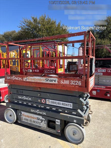 2018 Skyjack SJIII-3226 Skyjack SJIII3226 Scissor Lift w/Trojan Batteries