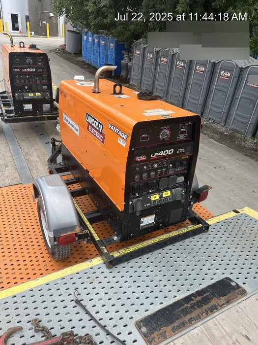 2022 Lincoln Electric LE400 Kubota V1505, Trlr, Cable Rack, Light Kit, ES Decals, T3