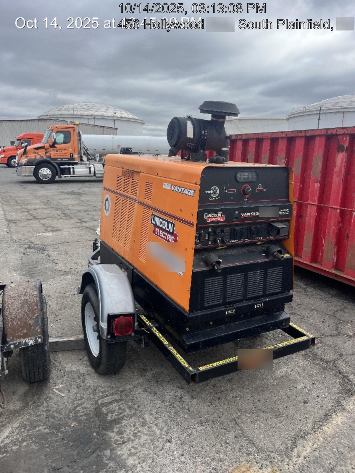 2021 Lincoln Electric Vantage 549X Ready Pak 3, ORANGE (includes trailer, cable rack, fender light kit)