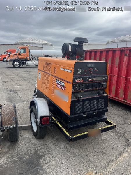2021 Lincoln Electric Vantage 549X Ready Pak 3, ORANGE (includes trailer, cable rack, fender light kit)
