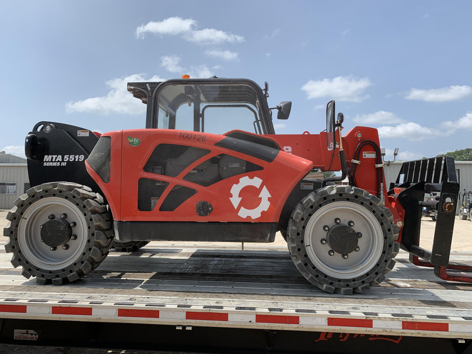 2020 Manitou MTA5519 Cab/Heat/Air, Solid Tires, Work Lights, Beacon, Aux Hydraulics, Back up Alarm, Mirrors, ES Keypad
