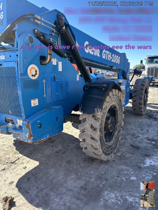 2018 Genie GTH-1056 GTH-1056 w/Open ROPS, FF Tires, Beacon, 48" carriage/forks