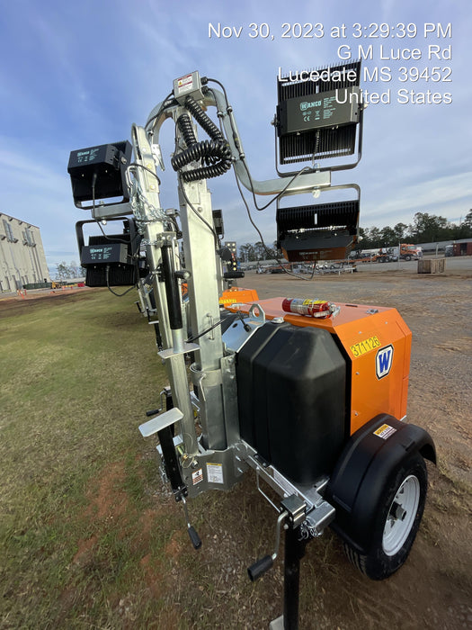 2023 Wanco WLTT-4MM4K Diesel, Deep Sea Controller, Shore Power Plug, Auto Start, (4) 350W LED Floodlights, 4kW Generator, 60 Gal Fuel Tank, 2" Ball, T3