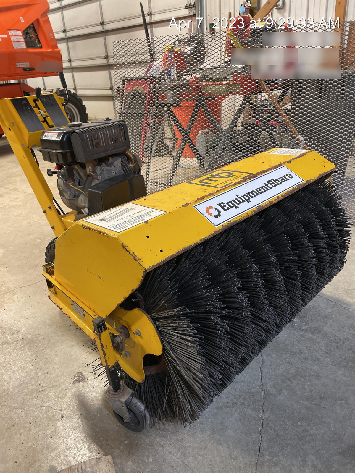 2004 M-B COMPANIES 36" Walk Behind Power Broom