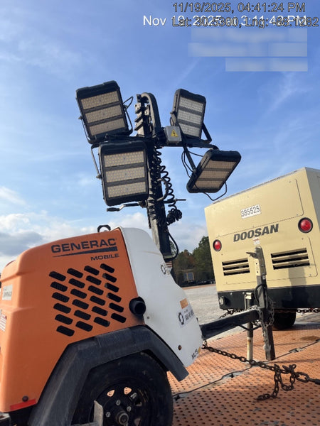 2023 Generac MLT2 Diesel, Flex Switch 120V Input, Powerzone Controller, 
(4) 320W LED Lights, 4kW Generator, 39.9 Gal Fuel Tank, 2" Ball, T3