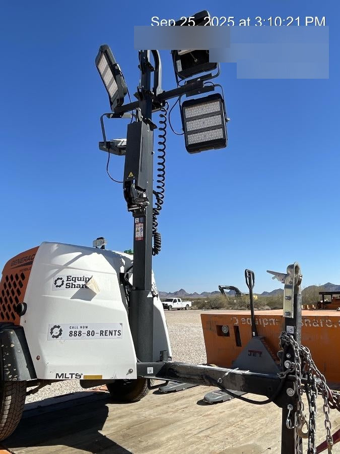 2024 Generac MLT2 Diesel, Flex Switch 120V Input, Powerzone Controller, 
(4) 320W LED Lights, 4kW Generator, 39.9 Gal Fuel Tank, 2" Ball, T3