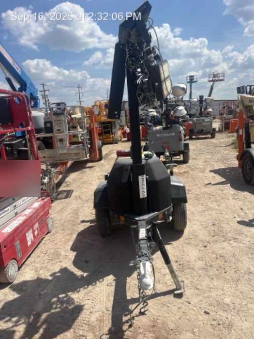 2022 Allmand NLV3GR (4) LED Light Fixture 350W, 23' Vertical Mast, 3kW Prime, Towable, Deep Sea L401, Leveling Jacks, Yanmar T4F 5.8hp