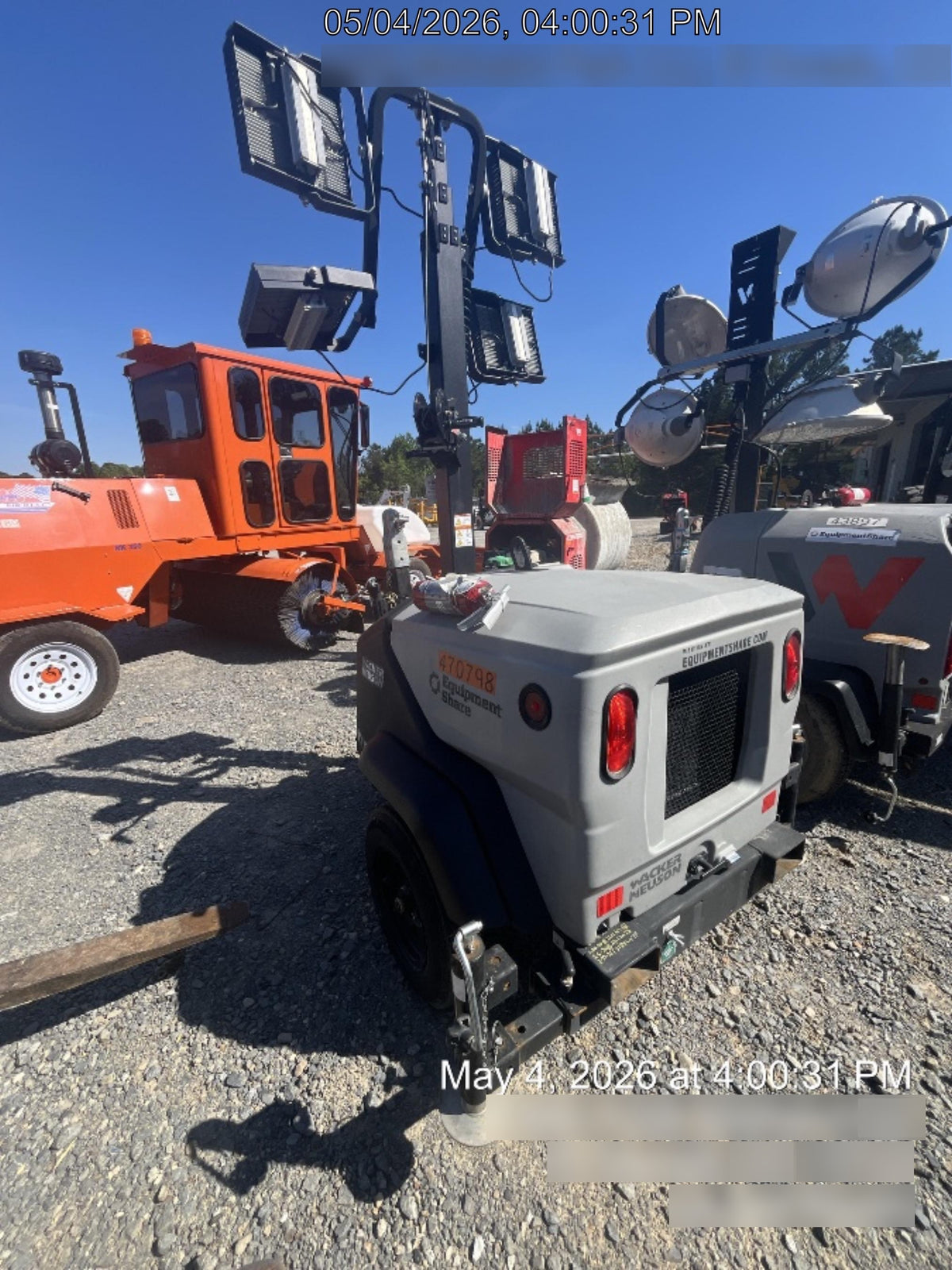 2024 Wacker Neuson LTT4 Diesel, Kohler KDW702, Deep Sea Controller, Auto Start, LED 320W, Bypass Outlet, T3