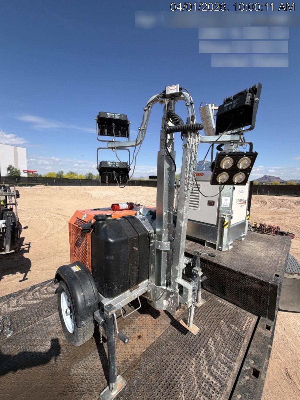 2024 Wanco WLTT-4MM4K Diesel, Deep Sea Controller, Shore Power Plug, Auto Start, (4) 350W LED Floodlights, 4kW Generator, 60 Gal Fuel Tank, 2" Ball, T3