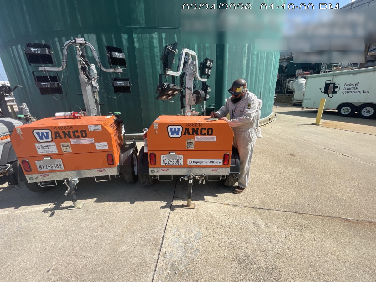 2024 Wanco WLTT-4MM4K Diesel, Deep Sea Controller, Shore Power Plug, Auto Start, (4) 350W LED Floodlights, 4kW Generator, 60 Gal Fuel Tank, 2" Ball, T3